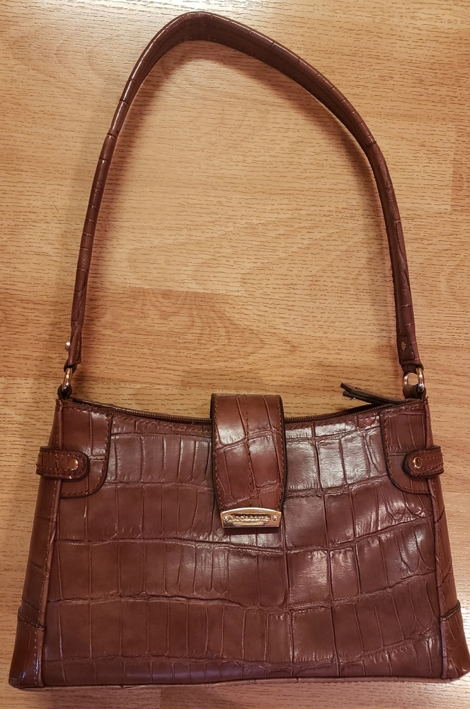 Liz Claiborne Brown Leather Purse Handbag Like New